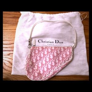 Christian Dior saddle bag with logo print